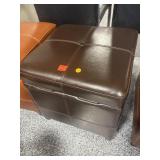 Leather Storage Ottoman Item 148