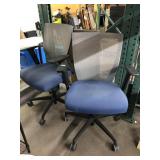 2 Rolling Matching Office chairs