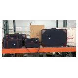Skyway Blue/Brown Luggage set w/box
