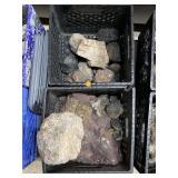 2 Crates of Mineral stones, see photos