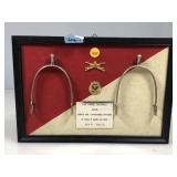 Framed 2nd Armed Cavalry Display with Pins and