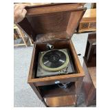 Antique Edison Diamond Disc Record Player in