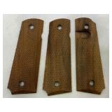 Wood 1911 Grips - 1 Set 1 Partial - no Screws