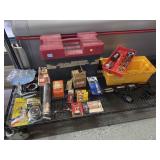 Tool box w/electrical working supplies and more,
