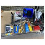 Collection of tools incl spline rollers, cable