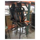 2-Bar/high chairs, Orange/Black