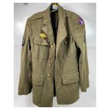 WWII Era US Military Jacket with Patches and all