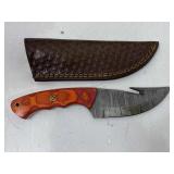 Hand Made Damascus Steel Knife with Custom Handle