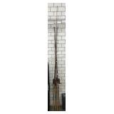 4-Vtg Fishing roads, approx 6ft tall & 8ft tall