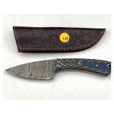 Hand Made Damascus Steel Knife with Fitted
