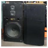 2 Fisher Speakers, STV-9828F, approx 36in tall