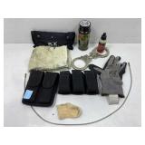 Mag Pouches, Handcuffs, Cleaning Supplies and