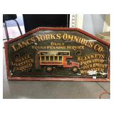 VTG wood Lanca Yorks Omnibus Co. approx 4ft long