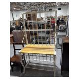 6ft tall Metal & Wood Bakers Rack