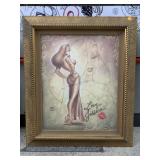 Love Jessica Rabbit framed print, approx 25x30in