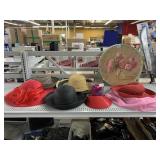 Ladies Hats and  Decorative Storage Boxes.