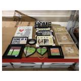 Assorted Home Decor. Heart Mirrors