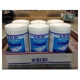 New Case of Scrubs Hand Sanitizer Wipes.