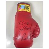 Autograped boxing glove