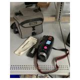 JVC Compact VHS Camcorder with Bag and Manual.