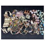 Fashion Chunky Necklaces W/beads & Bone