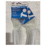 2 NIP Adjustable Closet Rods - Metal - White -