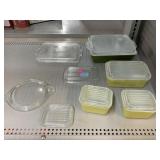 Vintage Pyrex Bakeware with Extra Lids.