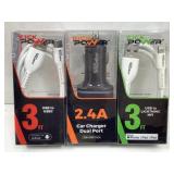 Three new kick power adapters still in the