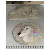 Greyhound Stone and Figure.