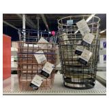 New Wire Waste Baskets and Organizer Baskets.