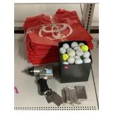 Golf Balls, Toyota Bags, Central Pneumatic Impact