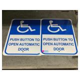 2 Handicap Signs