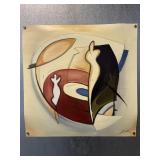 A. Gockel Lithograph Rolled in Tube.