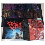 Metal Band Wall Flags - small size