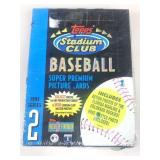 1993 tops stadium club baseball wax box