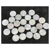 25 Uncirculated Steel Pennies