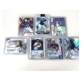 Mixed lot of autograped cards