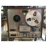 Vtg Teac reel-to-reel tape recorder, 4-track,