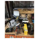 Assorted Tools, Clamps, Paint Spray Gun, air