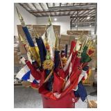Collection of National Flags on Poles - 3x5ft