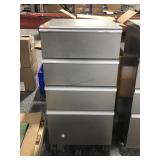 Rolling Industrial 3-Drawer Stainless Equip Stand