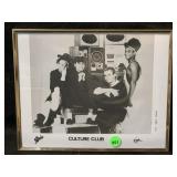 Black and white promotional photo of Boy George