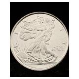 1/10 Ozt .999 Fine Silver Round Walking Liberty