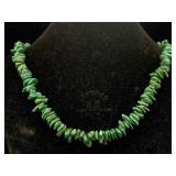 Sterling Silver Clasp Natural Turquoise Necklace,