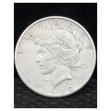 1922 S Silver Peace Dollar