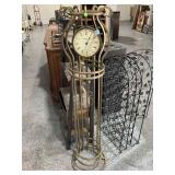 Approx. 5ft tall Decorative Clock - Metal base -