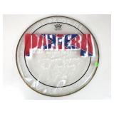 Autographed Pantera Drum Head w/Remarque - no COA
