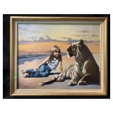 A painting titled fearless by the American