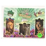 A Wizard of Oz collectible prop card with the COA