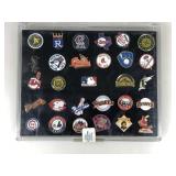 Mlb baseball pin encased